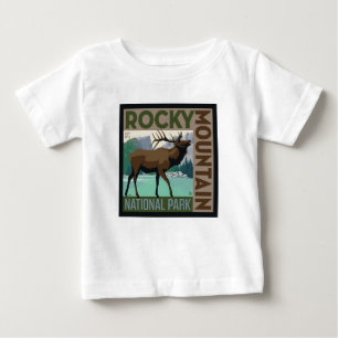Rocky Mountain National Park   Elk Baby T-Shirt