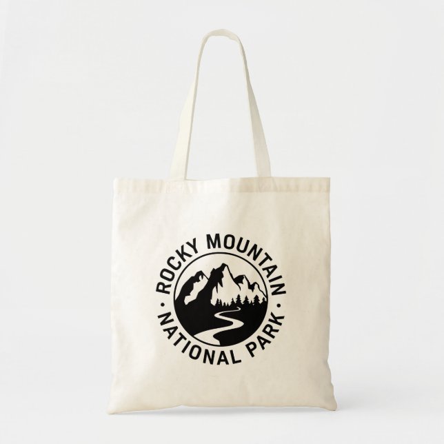 Rocky Mountain National Park Emblem Tote Bag (Front)