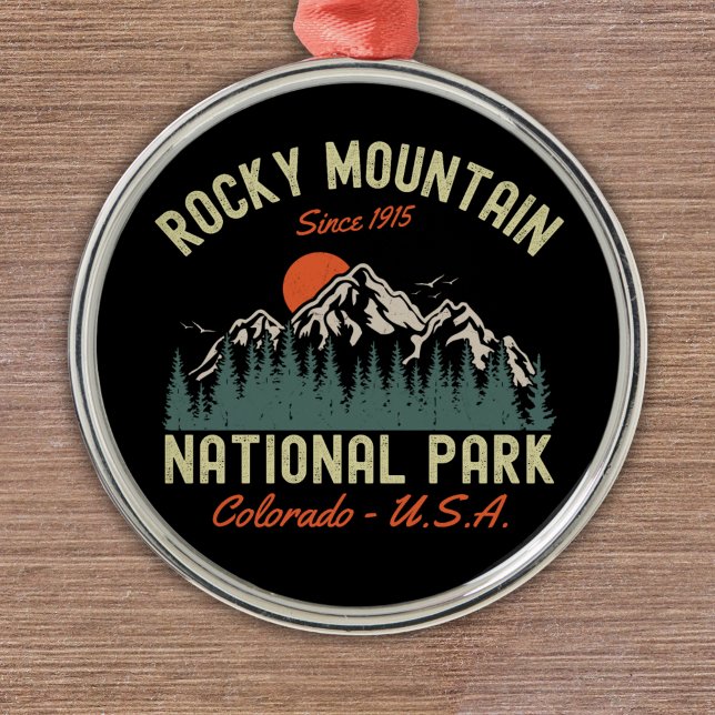 Rocky Mountain National Park Est 1915 Metal Tree Decoration (Creator Uploaded)