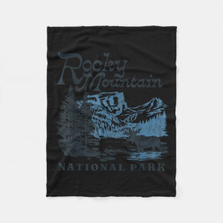 Rocky Mountain National Park Fleece Blanket