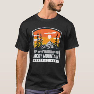 Rocky Mountain National Park Hiking Vacation Retro T-Shirt