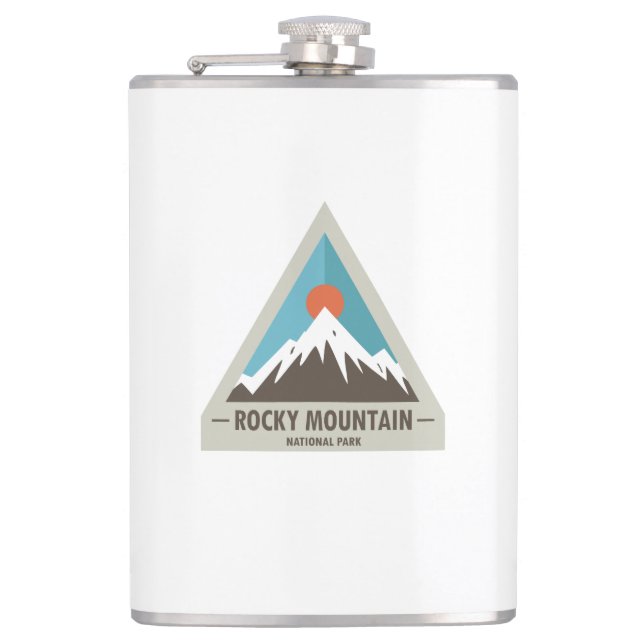 Rocky Mountain National Park Hip Flask (Front)