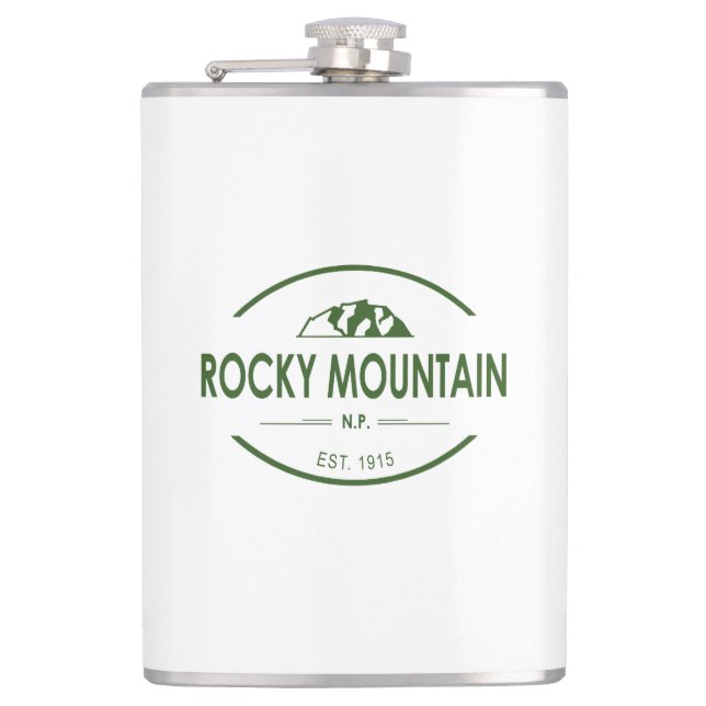 Rocky Mountain National Park Hip Flask (Front)