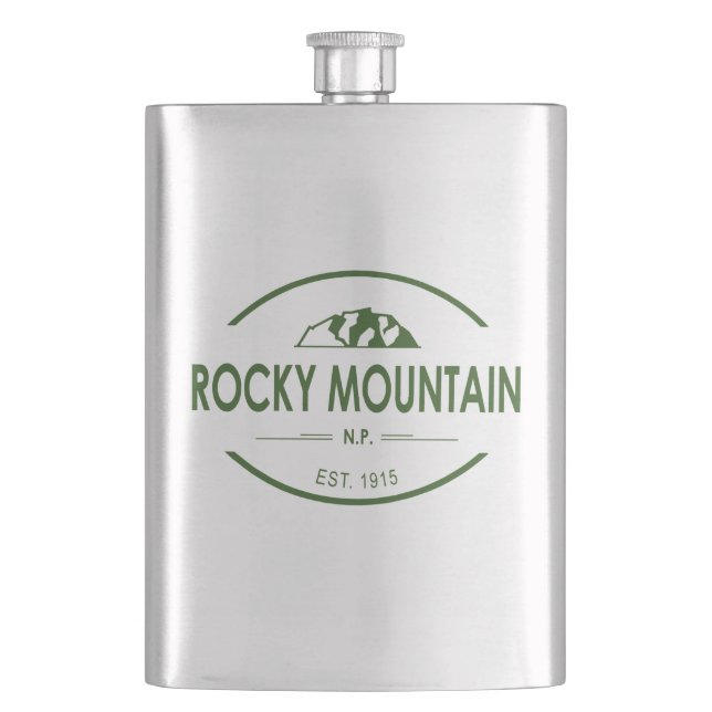 Rocky Mountain National Park Hip Flask (Front)