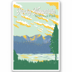 Rocky Mountain National Park Illustration Travel