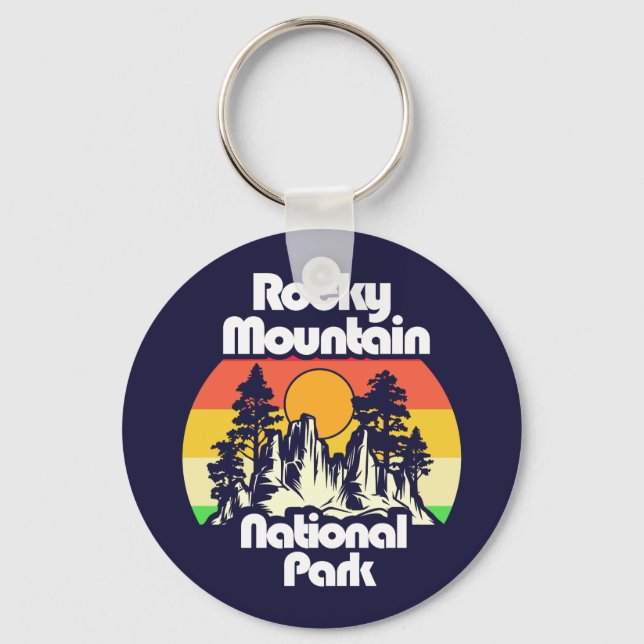 Rocky Mountain National Park Key Ring (Front)