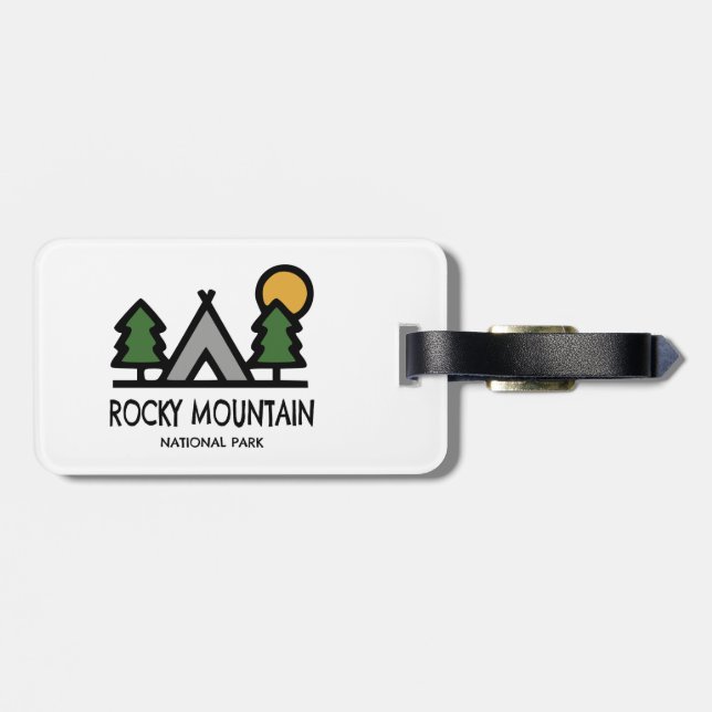 Rocky Mountain National Park Luggage Tag (Back Horizontal)