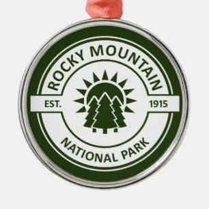 Rocky Mountain National Park Metal Tree Decoration
