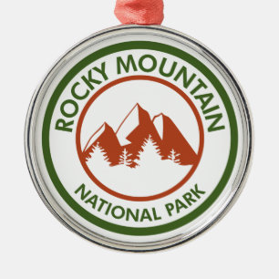 Rocky Mountain National Park Metal Tree Decoration