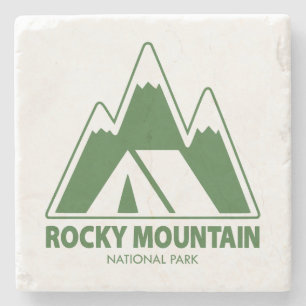 Rocky Mountain National Park Mountains Camping Stone Coaster