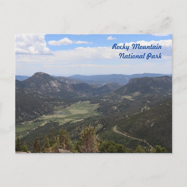 Rocky Mountain National Park on a Sunny Day Postcard (Front)