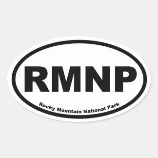 Rocky Mountain National Park Oval Sticker