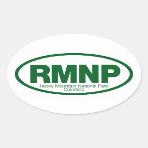 Rocky Mountain National Park Oval Sticker