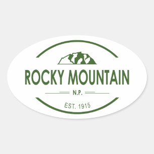 Rocky Mountain National Park Oval Sticker