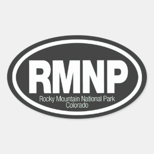 Rocky Mountain National Park Oval Sticker