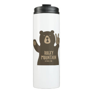 Rocky Mountain National Park Peace Bear Thermal Tumbler