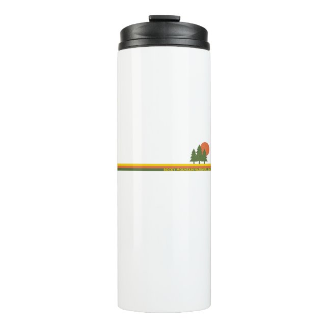 Rocky Mountain National Park Pine Trees Sun Thermal Tumbler (Front)