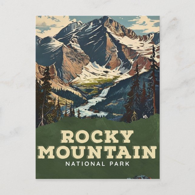 Rocky Mountain National Park  Postcard (Front)