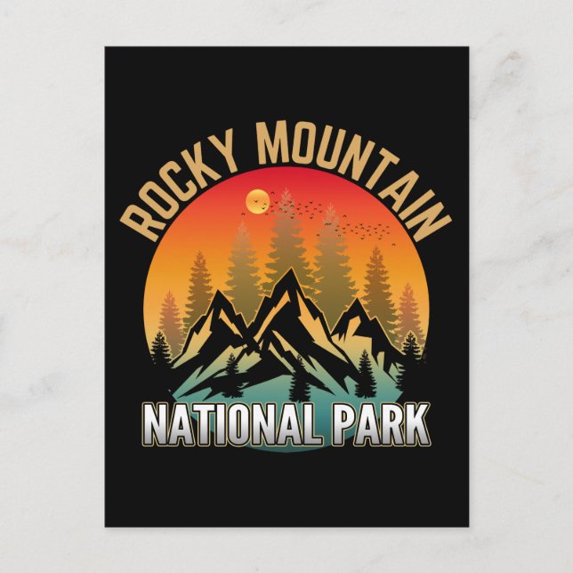 Rocky Mountain National Park Postcard (Front)