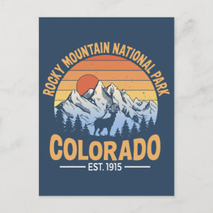 Rocky Mountain National Park Postcard Colorado