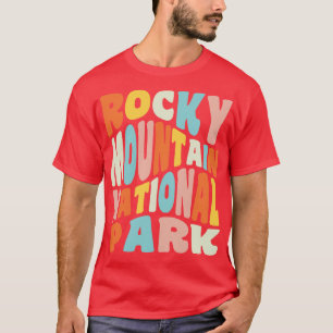 Rocky Mountain National Park Retro Vintage Typogra T-Shirt