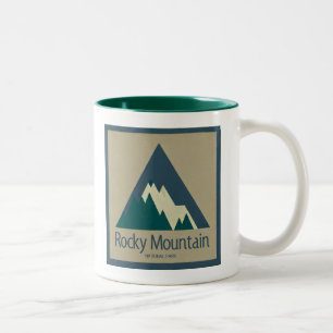 Rocky Mountain National Park Rustic Two-Tone Coffee Mug