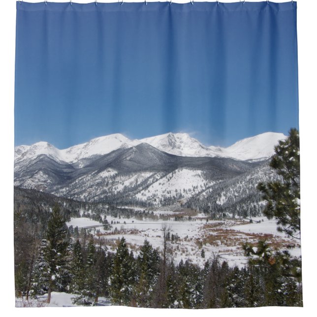 Rocky Mountain National Park shower curtain (Front)