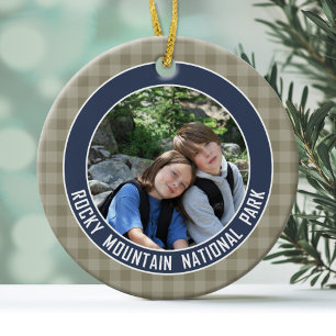 Rocky Mountain National Park Souvenir Ceramic Tree Decoration