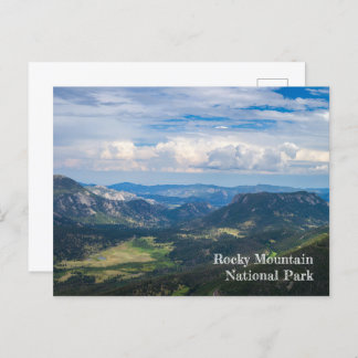 Rocky Mountain National Park Summer Vista Photo Postcard