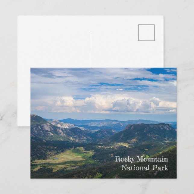 Rocky Mountain National Park Summer Vista Photo Postcard (Front/Back)