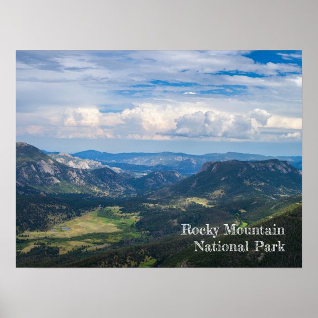 Rocky Mountain National Park Summer Vista Photo  Poster (Front)