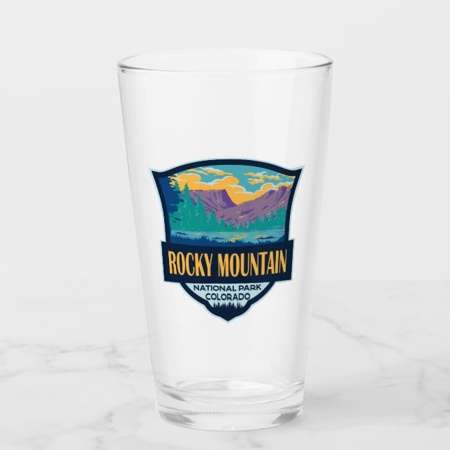 Rocky Mountain National Park Teton Range Travel Glass (Front)