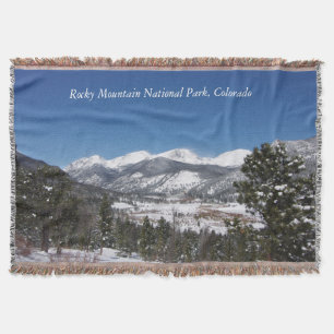Rocky Mountain National Park throw blanket