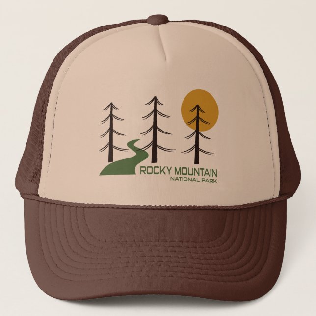 Rocky Mountain National Park Trail Trucker Hat (Front)
