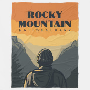 Rocky Mountain National Park Travel Fleece Blanket