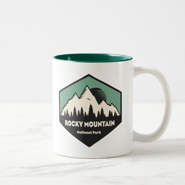 Rocky Mountain National Park Two-Tone Coffee Mug (Right)