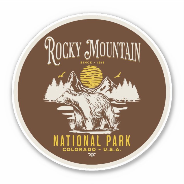 Rocky Mountain National Park Vintage landscape (Front)