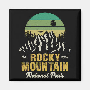 Rocky Mountain National Park Vintage Souvenirs 60s Magnet