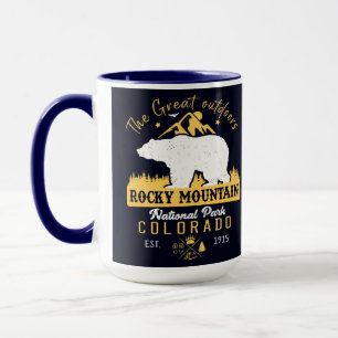 Rocky Mountain National Park Vintage Souvenirs Mug