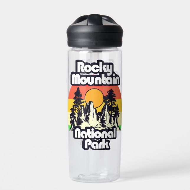 Rocky Mountain National Park Water Bottle (Front)