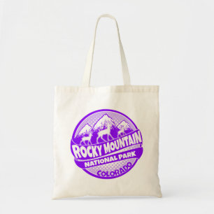 Rocky Mountain Park Colorado purple tote bag