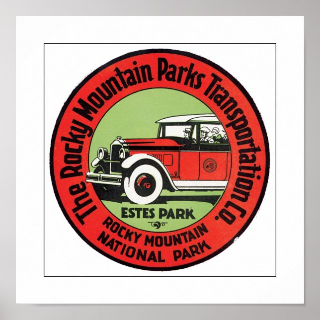 Rocky Mountain Park Poster (Front)