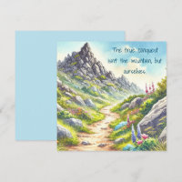 Rocky Mountain Path & Quote