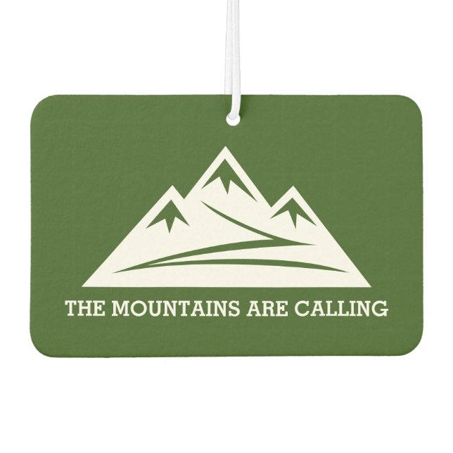 Rocky mountain quote car air freshener (Front)