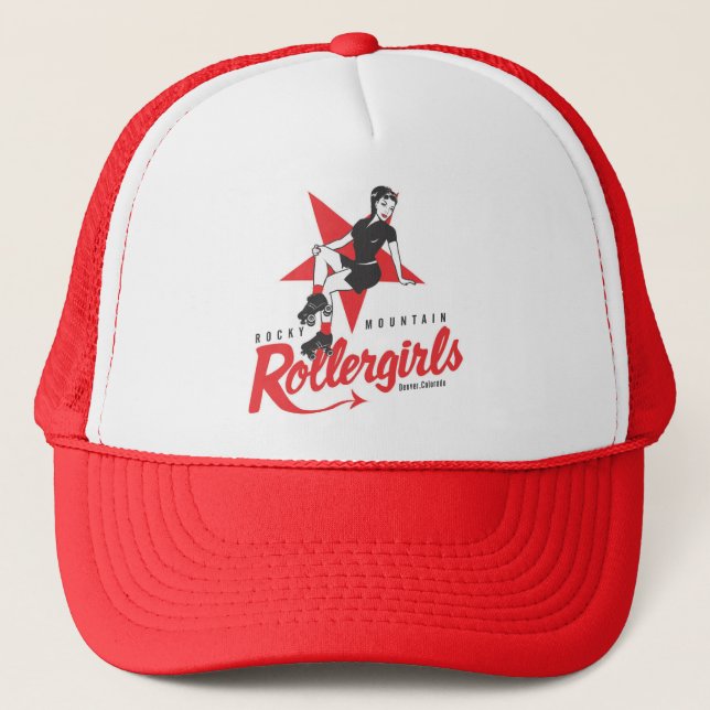 Rocky Mountain Rollergirls Trucker Hat (Front)