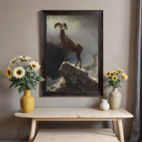 Rocky Mountain Sheep by Albert Bierstadt