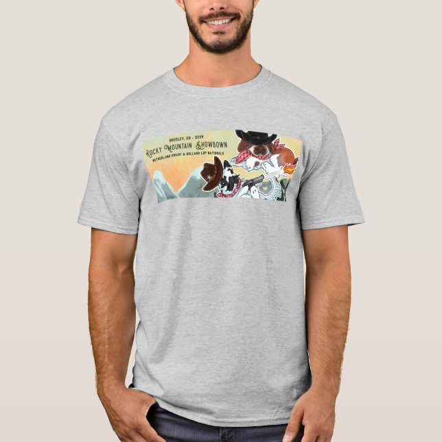 Rocky Mountain Showdown - Banner T-Shirt (Front)