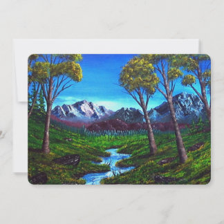 Rocky Mountain Stream Painted Abstract