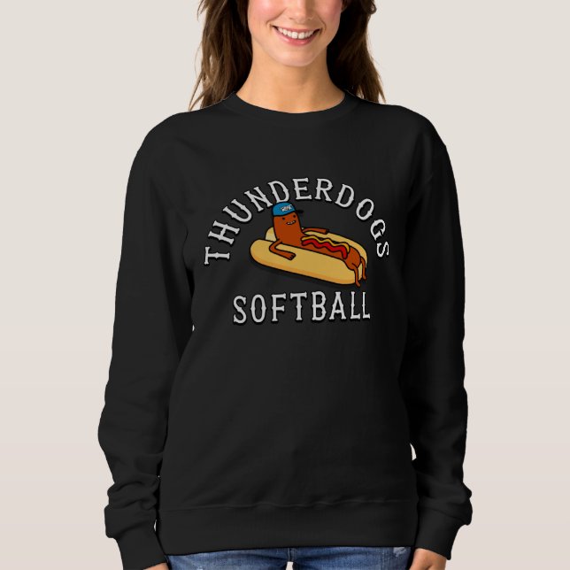 Rocky Mountain Thunder Softball  Hotdog ThunderDog Sweatshirt (Front)