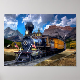 Rocky Mountain Train Poster